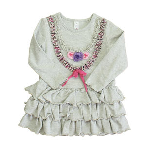Love U Lots Girls Gray Dress size: 2T